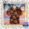 ZZ Top Rock Band Floral Pattern Summer Hawaiian Shirt, Mens Shorts
