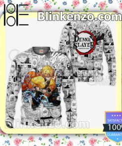 Zenitsu Demon Slayer Anime Mix Manga Personalized T-shirt, Hoodie, Long Sleeve, Bomber Jacket a