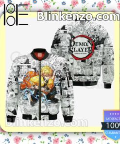 Zenitsu Demon Slayer Anime Mix Manga Personalized T-shirt, Hoodie, Long Sleeve, Bomber Jacket x