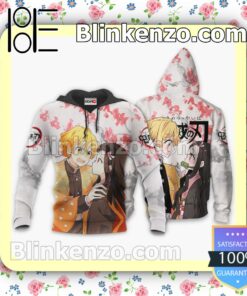 Zenitsu and Nezuko Demon Slayer Anime Personalized T-shirt, Hoodie, Long Sleeve, Bomber Jacket b