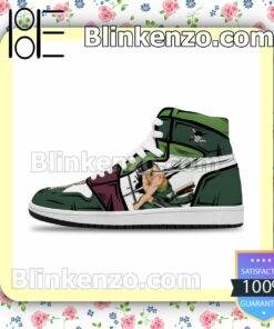 Zoro Swords Santoryu Custom Anime One Piece Air Jordan 1 Mid Shoes