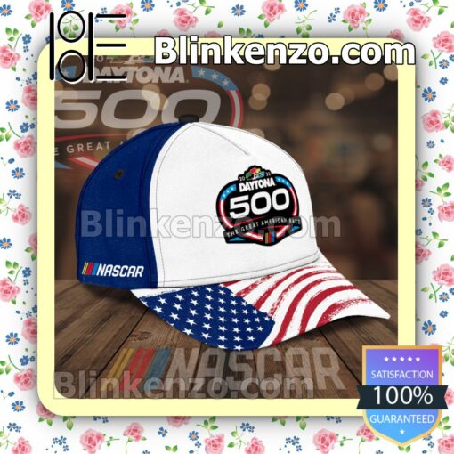 2022 Daytona 500 The Great American Race American Flag Baseball Caps Gift For Boyfriend a