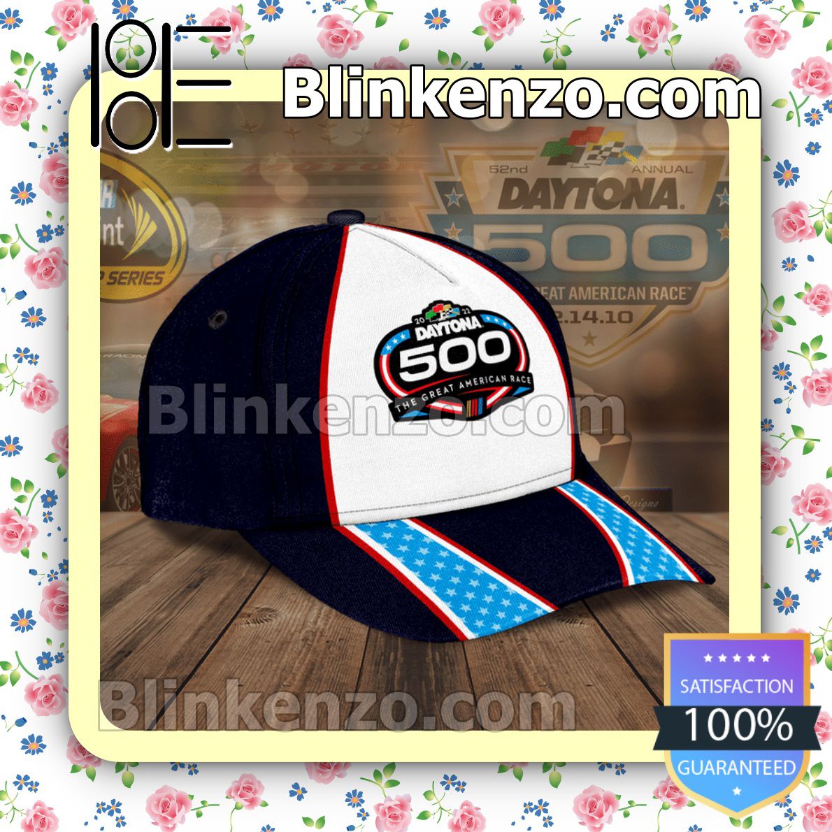 Limited Edition 2022 Daytona 500 The Great American Race Black And White Baseball Caps Gift For Boyfriend