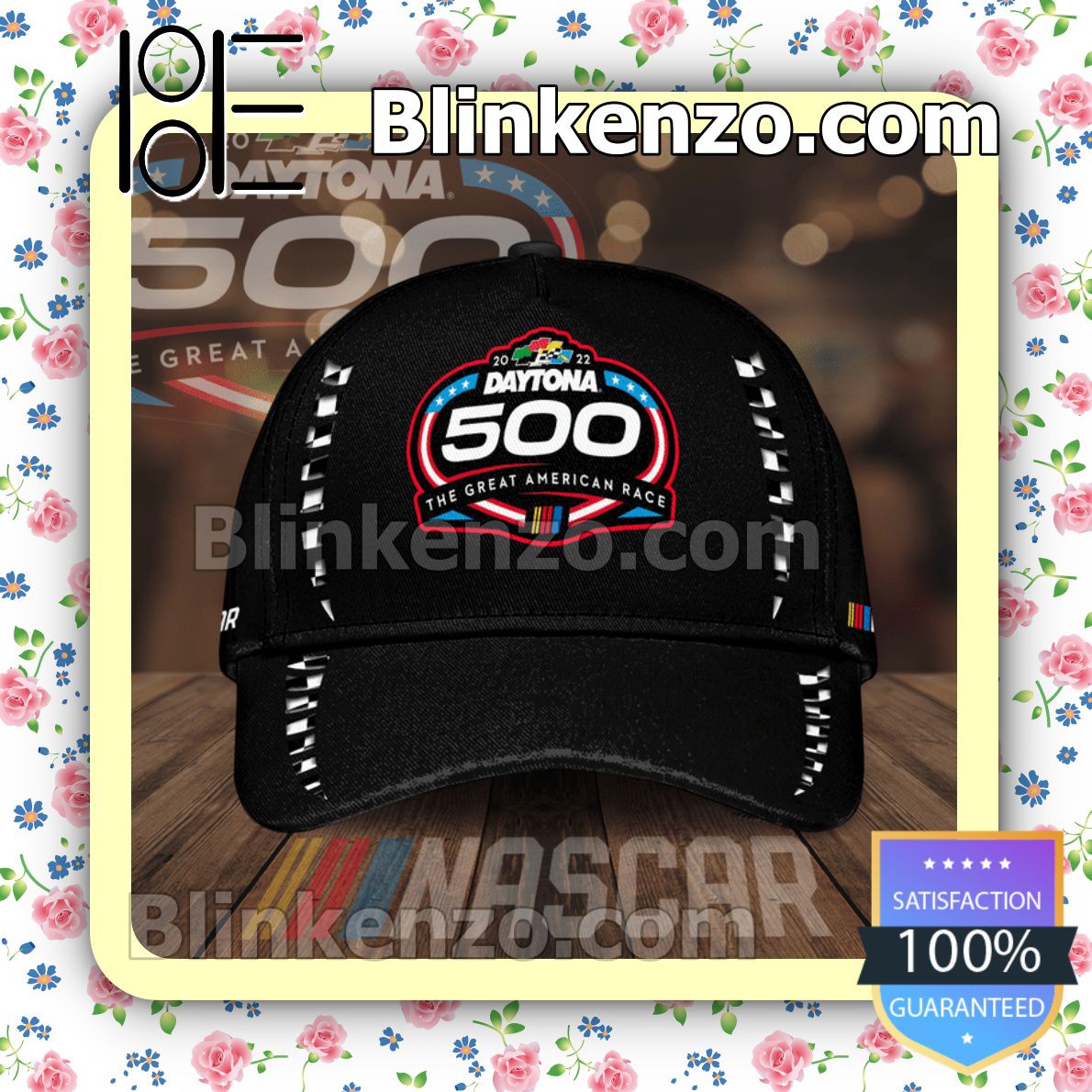 2022 Daytona 500 The Great American Race Black Baseball Caps Gift For Boyfriend