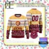 AFL Brisbane Lions Custom Name Number Knit Ugly Christmas Sweater
