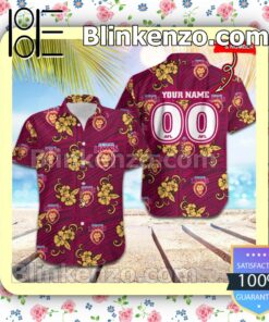 AFL Brisbane Lions Personalized Summer Beach Shirt