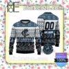 AFL Carlton Football Club Custom Name Number Knit Ugly Christmas Sweater