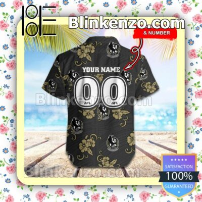 AFL Collingwood Magpies Personalized Summer Beach Shirt b