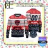 AFL Melbourne Football Club Custom Name Number Knit Ugly Christmas Sweater