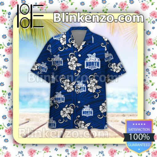 AFL North Melbourne Kangaroos Personalized Summer Beach Shirt a