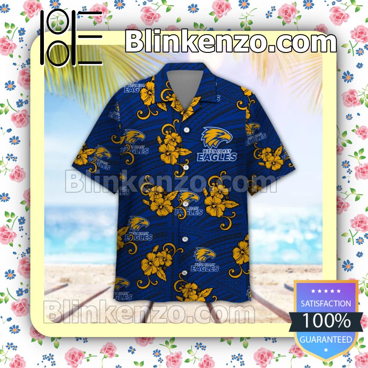 Top Selling AFL West Coast Eagles Personalized Summer Beach Shirt
