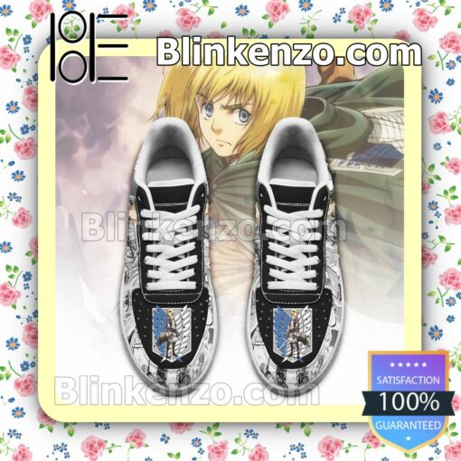 AOT Armin Attack On Titan Anime Mixed Manga Nike Air Force Sneakers a