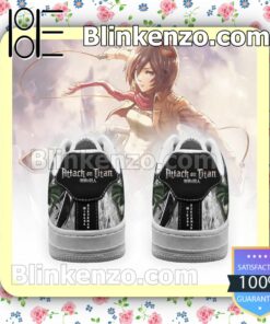AOT Mikasa Attack On Titan Anime Mixed Manga Nike Air Force Sneakers b