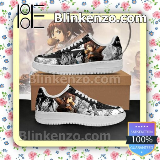 AOT Sasha Attack On Titan Anime Mixed Manga Nike Air Force Sneakers