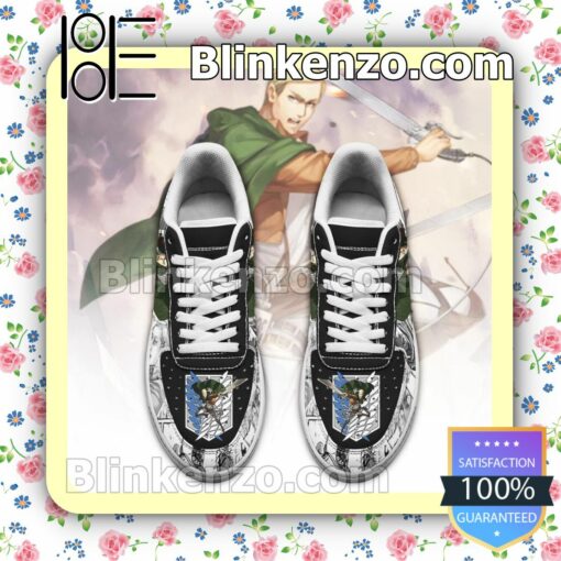 AOT Scout Erwin Attack On Titan Anime Mixed Manga Nike Air Force Sneakers a