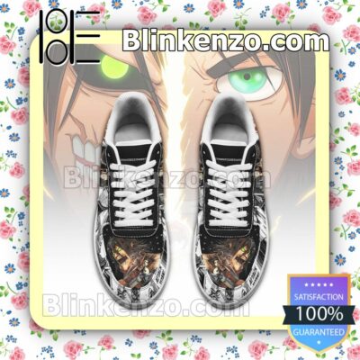 AOT Titan Eren Attack On Titan Anime Manga Nike Air Force Sneakers a