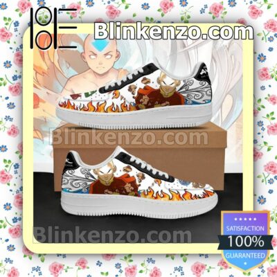 Aang Avatar Airbender Four Nation Tribes Nike Air Force Sneakers