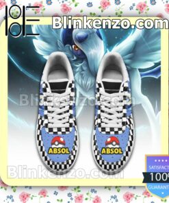 Absol Checkerboard Pokemon Nike Air Force Sneakers a