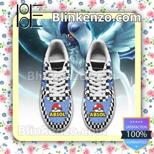 Absol Checkerboard Pokemon Nike Air Force Sneakers a