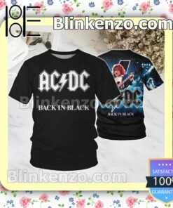 Ac Dc Dirty Back In Black Album Cover Custom Shirt