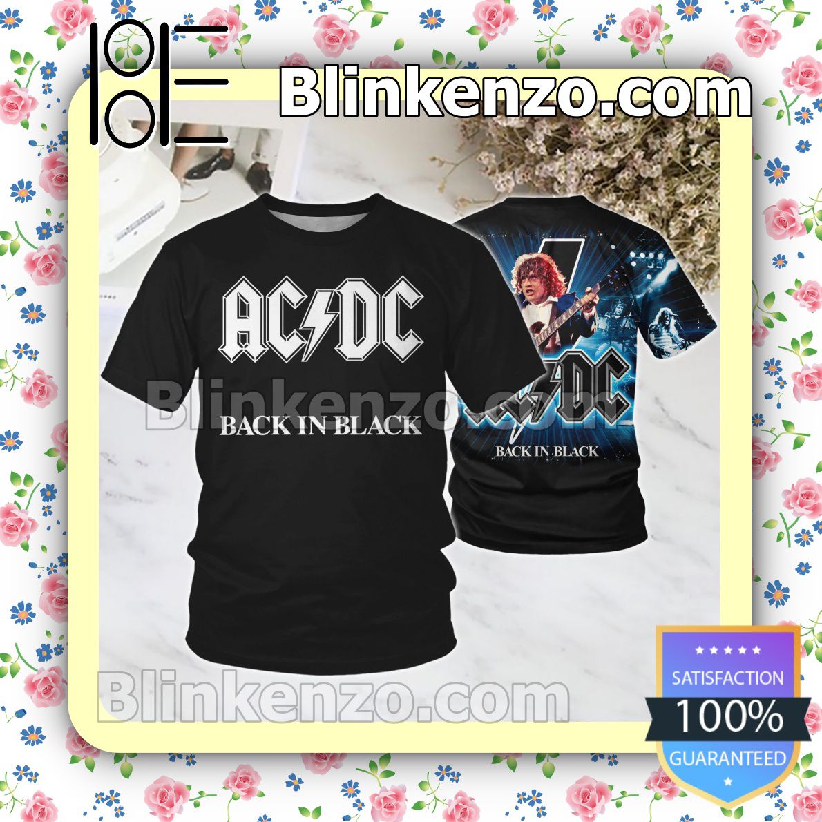 Ac Dc Dirty Back In Black Album Cover Custom Shirt