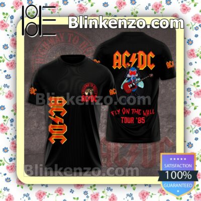 Ac Dc Fly On The Wall Tour '85 Custom T-shirts