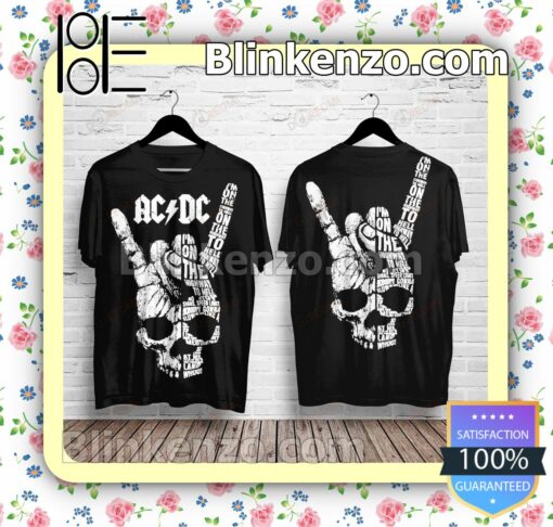 Ac Dc Skull Devil Hand Sign Custom Shirt