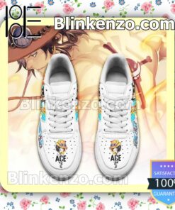 Ace One Piece Anime Nike Air Force Sneakers a