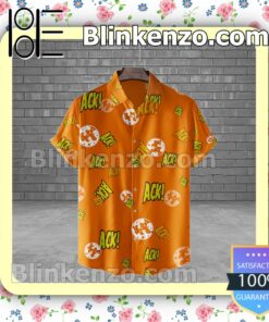 Ack Ack Ack Mars Attacks Orange Halloween Short Sleeve Shirts