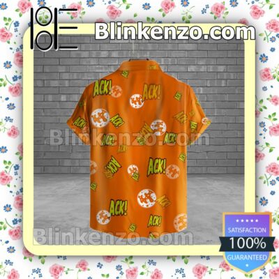 Ack Ack Ack Mars Attacks Orange Halloween Short Sleeve Shirts a
