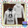 Adidas Broken White Brick Wall Full-Zip Hooded Fleece Sweatshirt