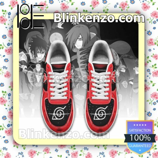 Akatsuki Naruto Anime Nike Air Force Sneakers a