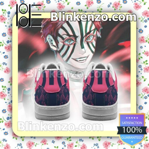 Akaza Demon Slayer Anime Nike Air Force Sneakers b