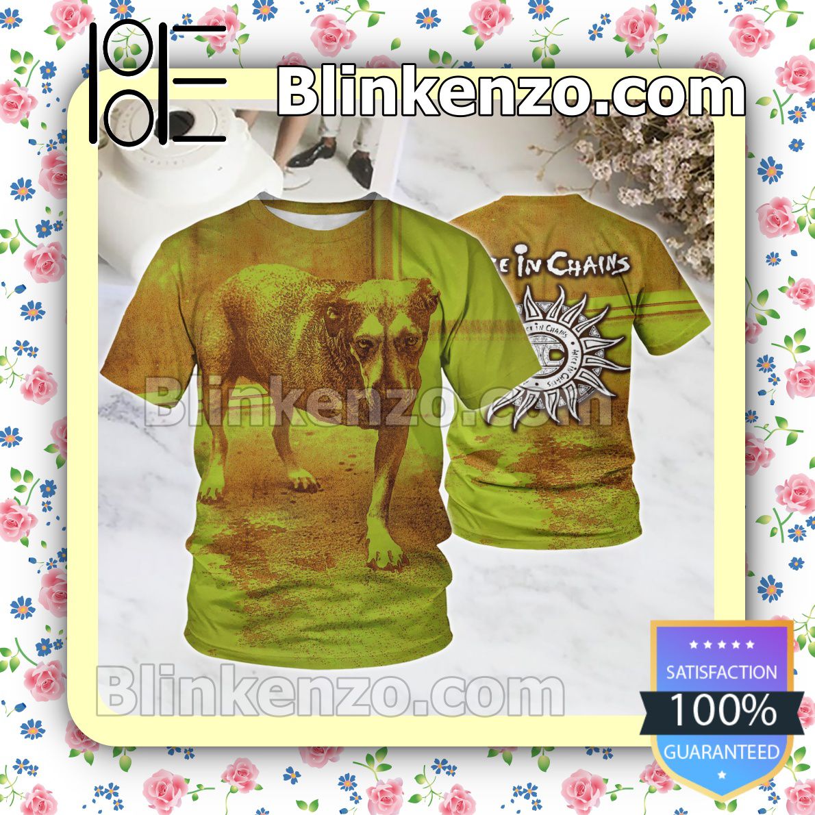 Alice In Chains Self-titled Album Cover Custom T-shirts