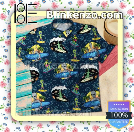 Alien Surfing Beach Summer Summer Beach Shirt