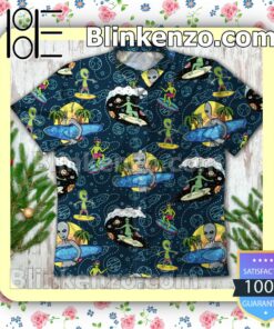 Alien Surfing Beach Summer Summer Beach Shirt c