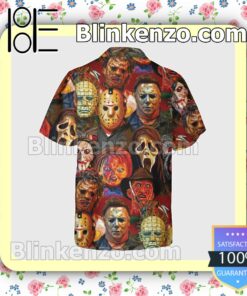 All Horror Characters Halloween Short Sleeve Shirts a