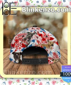 American Staffordshire Terrier American Flag Classic Caps a