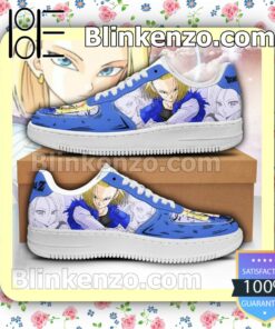 Android 18 Dragon Ball Anime Nike Air Force Sneakers