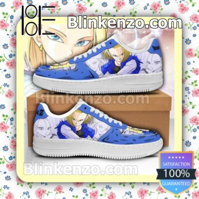 Android 18 Dragon Ball Anime Nike Air Force Sneakers