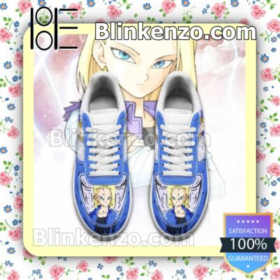 Android 18 Dragon Ball Anime Nike Air Force Sneakers a