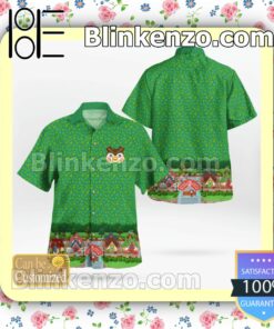 Animal Crossing Casual Button Down Shirts