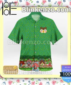 Animal Crossing Casual Button Down Shirts a