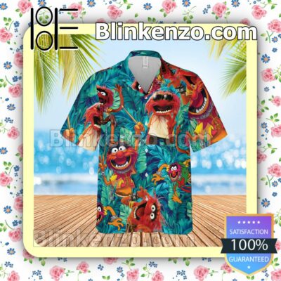 Animal Muppet Tropical Leaves Beach Shirt