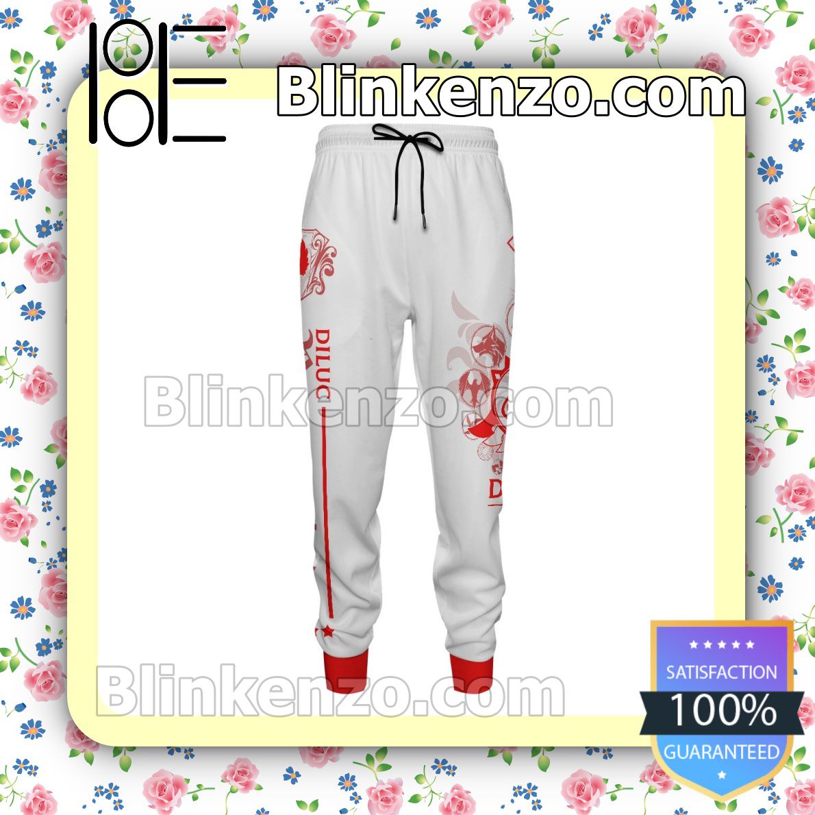 Only For Fan Anime Genshin Impact Diluc White Gift For Family Joggers