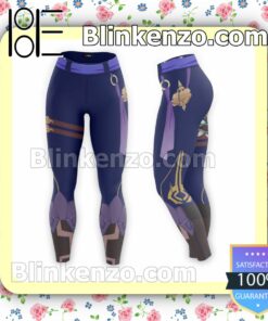 Anime Genshin Impact Xiao Purple Workout Leggings
