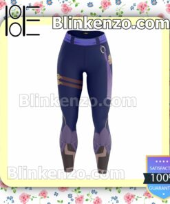Anime Genshin Impact Xiao Purple Workout Leggings b
