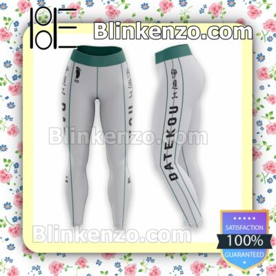 Anime Haikyuu Date Tech High School Workout Leggings