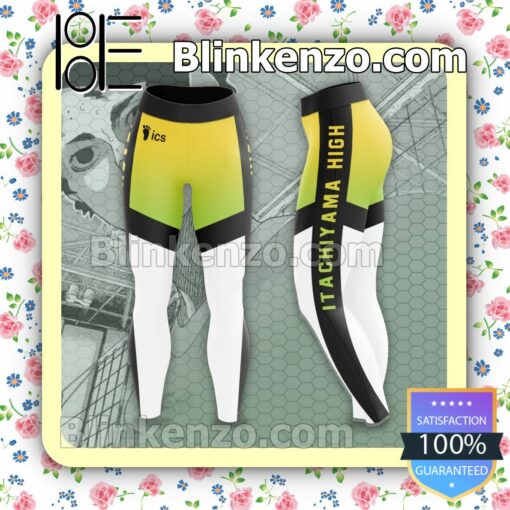 Anime Haikyuu Itachiyama Team Workout Leggings a