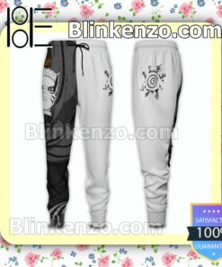 Anime Japan Naruto Cool Black And White Gift For Family Joggers